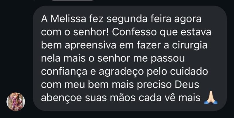 Depoimento de paciente 1